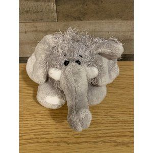 Ganz Webkinz Elephant Plush HM007 No Code Stuffed Animal Toy Fuzzy Eyelash Grey